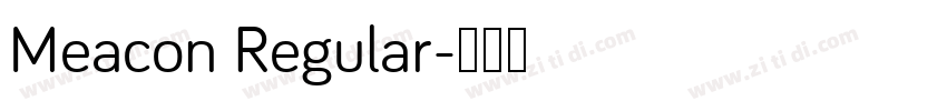 Meacon Regular字体转换